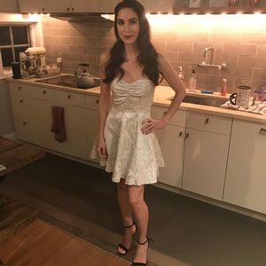 Vintage style Ladakh strapless mini dress size 0